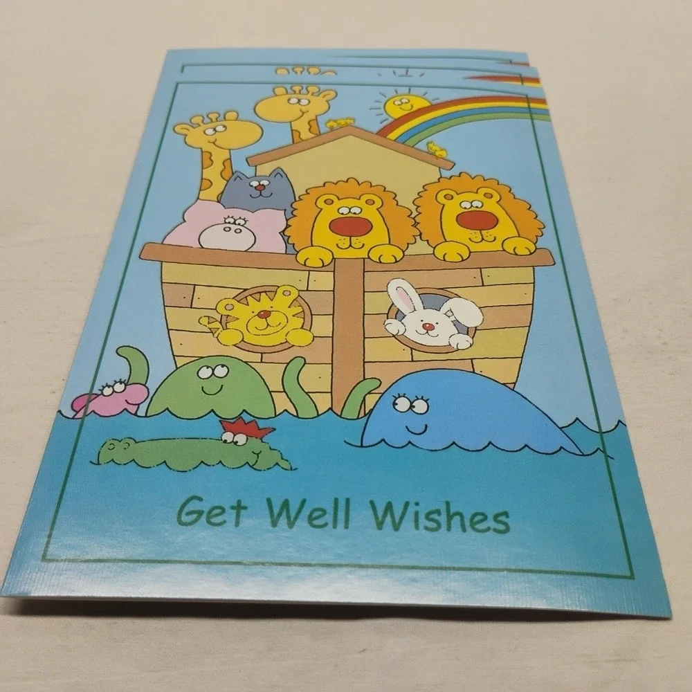 NOS Christian Inspirations Jump For Joy Childrens Get Well‎ 12 Cards Envelopes